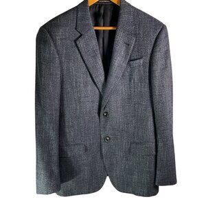 Emporio Armani G Line Mens Suit Blazer Jacket Sz 52 Gray Wool Blend Classic